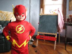 Aidan as Flash
